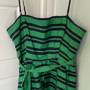 Anthropology dress by Moulinette Souers. Size 6. Navy and green.